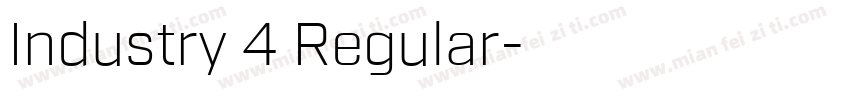 Industry 4 Regular字体转换